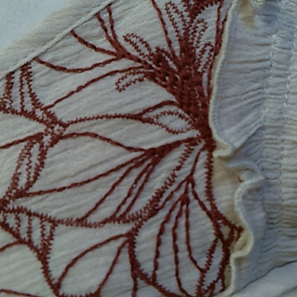 Knox Rose cream embroidered blouse size XXL - Picture 2 of 10